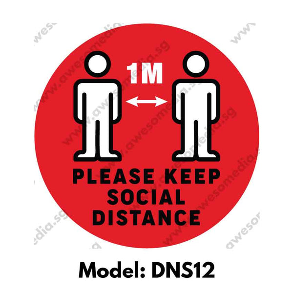 DNS12 - Social Distancing Round [SG Ready Stock] - Awesomedia Pte Ltd