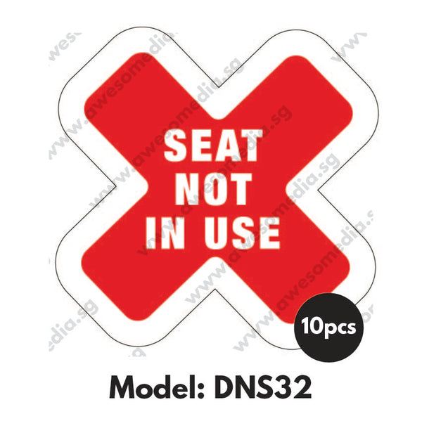 DNS32 - Do Not Sit Here Sticker - Awesomedia Pte Ltd