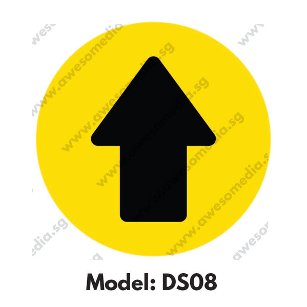 DS08 - Direction Sign Social Distancing Floor Sticker [SG Ready Stock] - Awesomedia Pte Ltd