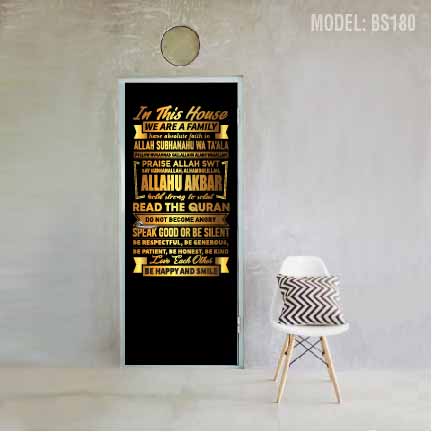 Full Color Magnet / Sticker for Bomb Shelter Door [BS180] *INSTALLATION INCLUDED*