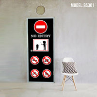 Full Color Magnet / Sticker for Bomb Shelter Door [BS301] *INSTALLATION INCLUDED*