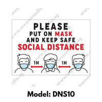 DNS10 - Social Distancing Sticker [SG Ready Stock] - Awesomedia Pte Ltd
