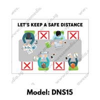 DNS15 - Social Distancing Sticker [SG Ready Stock] - Awesomedia Pte Ltd