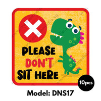 DNS17 - Preschool Do Not Sit Here Sticker - Awesomedia Pte Ltd