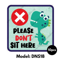 DNS18 - Preschool Do Not Sit Here Sticker - Awesomedia Pte Ltd