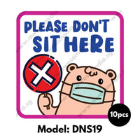 DNS19 - Preschool Do Not Sit Here Sticker - Awesomedia Pte Ltd