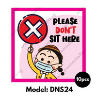 DNS24 - Preschool Do Not Sit Here Sticker - Awesomedia Pte Ltd