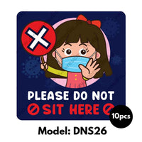 DNS26 - Preschool Do Not Sit Here Sticker - Awesomedia Pte Ltd