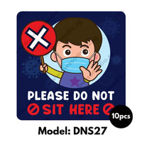 DNS27 - Preschool Do Not Sit Here Sticker - Awesomedia Pte Ltd