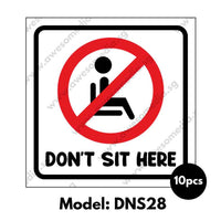 DNS28 - Preschool Do Not Sit Here Sticker - Awesomedia Pte Ltd