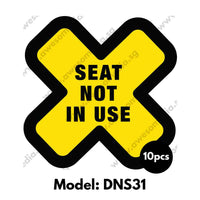 DNS31 - Do Not Sit Here Sticker - Awesomedia Pte Ltd