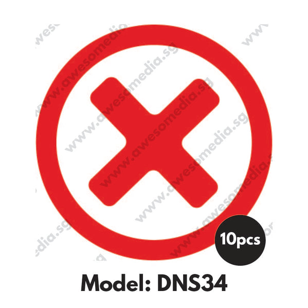 DNS34 - Do Not Sit Here Sticker - Awesomedia Pte Ltd
