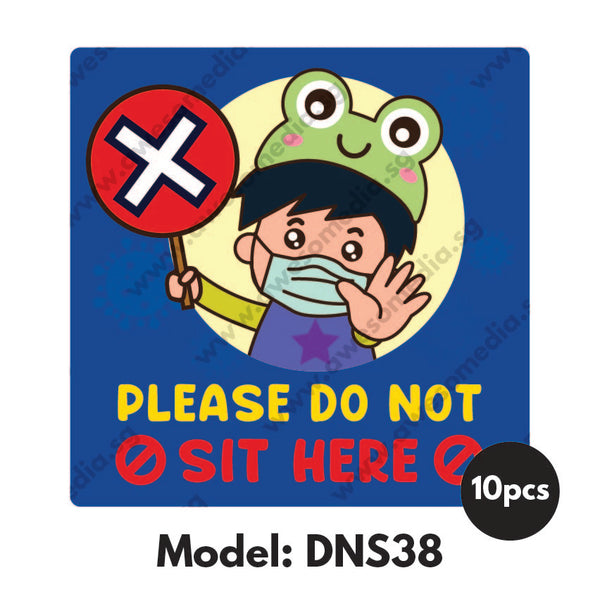 DNS38 - Preschool Do Not Sit Here Sticker - Awesomedia Pte Ltd