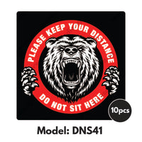 DNS41 - Gym Room Do Not Sit Here Sticker - Awesomedia Pte Ltd