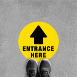 DS05 - Direction SIgn Social Distancing Floor Sticker [SG Ready Stock] - Awesomedia Pte Ltd