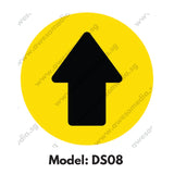 DS08 - Direction Sign Social Distancing Floor Sticker [SG Ready Stock] - Awesomedia Pte Ltd