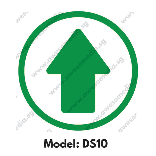 DS10 - Direction Sign Social Distancing Floor Sticker [SG Ready Stock] - Awesomedia Pte Ltd