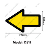 DS11 - Directional Sign Floor Sticker [SG Ready Stock] - Awesomedia Pte Ltd