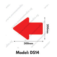 DS14 - Directional Sign Floor Sticker [SG Ready Stock] - Awesomedia Pte Ltd