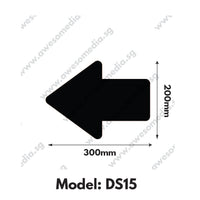 DS15 - Directional Sign Floor Sticker [SG Ready Stock] - Awesomedia Pte Ltd