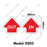 DS03 - Directional Sign Floor Sticker [SG Ready Stock] - Awesomedia Pte Ltd