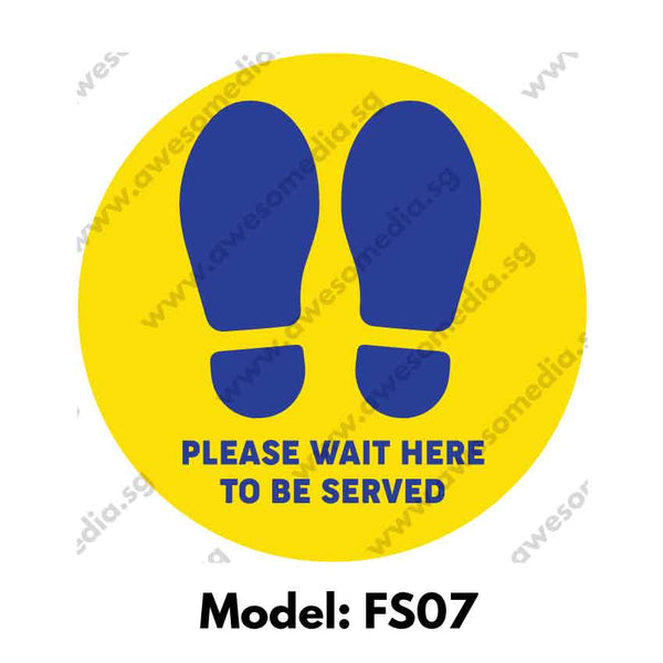 FS07 - Social Distancing Floor Sticker [SG Ready Stock] - Awesomedia Pte Ltd