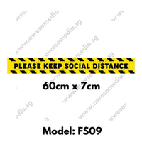 FS09 - Social Distancing Floor Sticker [SG Ready Stock] - Awesomedia Pte Ltd