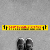FS11-B - Social Distancing Floor Sticker [SG Ready Stock] - Awesomedia Pte Ltd