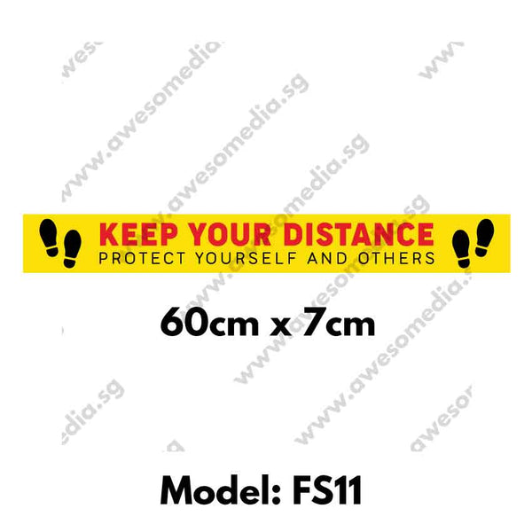 FS11 - Social Distancing Floor Sticker [SG Ready Stock] - Awesomedia Pte Ltd