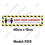 FS12 - Social Distancing Floor Sticker [SG Ready Stock] - Awesomedia Pte Ltd