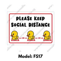 FS17 - Social Distancing Floor Sticker [SG Ready Stock] - Awesomedia Pte Ltd