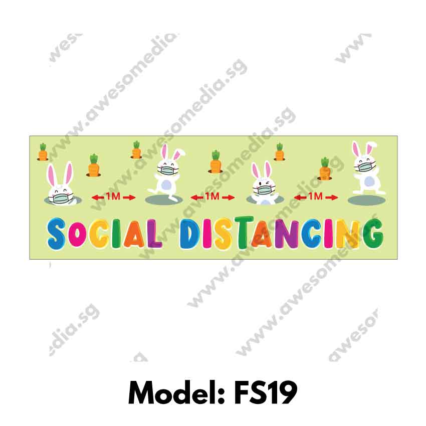 FS19 - Social Distancing Floor Sticker [SG Ready Stock] – Awesomedia ...
