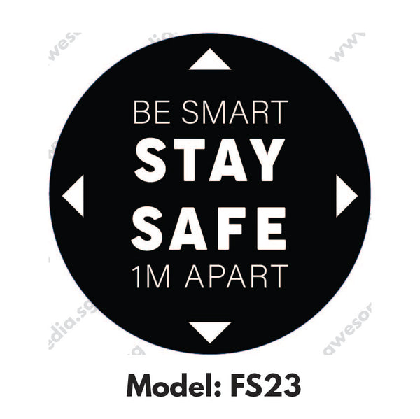 FS23 - Social Distancing Floor Sticker [SG Ready Stock] - Awesomedia Pte Ltd
