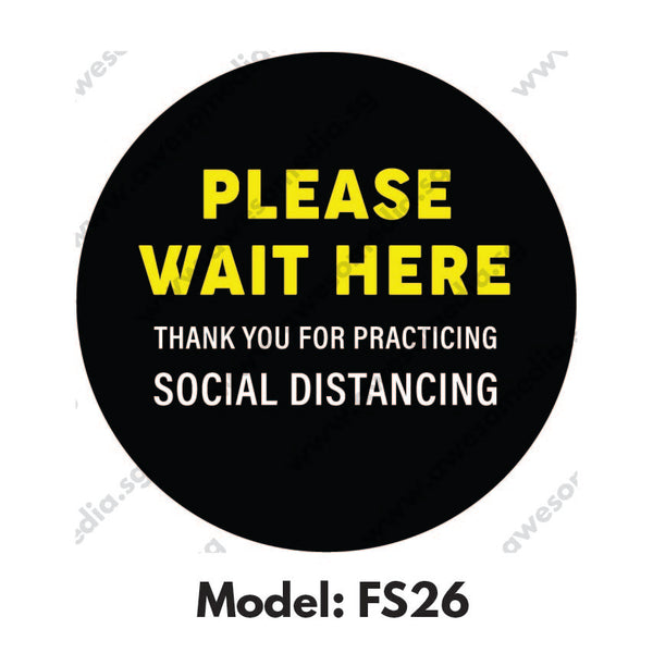 FS26 - Social Distancing Floor Sticker [SG Ready Stock] - Awesomedia Pte Ltd