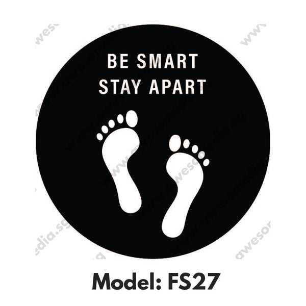 FS27 - Social Distancing Floor Sticker [SG Ready Stock] - Awesomedia Pte Ltd
