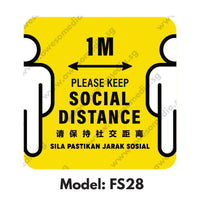 FS28 - Social Distancing Floor Sticker [SG Ready Stock] - Awesomedia Pte Ltd
