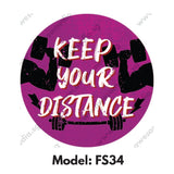 FS34 - Gym Room  Social Distancing Floor Sticker [SG Ready Stock] - Awesomedia Pte Ltd