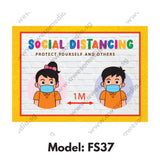 FS37 - Preschool Social Distancing Floor Sticker [SG Ready Stock] - Awesomedia Pte Ltd