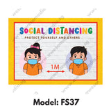 FS37 - Preschool Social Distancing Floor Sticker [SG Ready Stock] - Awesomedia Pte Ltd
