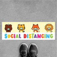 FS18 - Social Distancing Floor Sticker [SG Ready Stock] - Awesomedia Pte Ltd