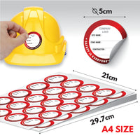 ZL01 - Zone Label for Construction Helmet - Awesomedia Pte Ltd