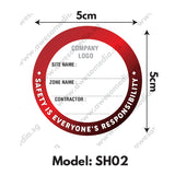 ZL01 - Zone Label for Construction Helmet - Awesomedia Pte Ltd