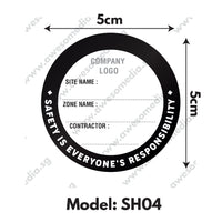 ZL01 - Zone Label for Construction Helmet - Awesomedia Pte Ltd